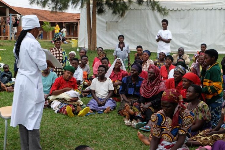 Maternal health education outreach session